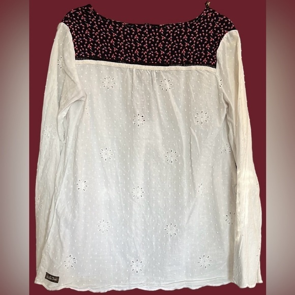 MATILDA JANE Make Believe Snow Globe White Eyelet Dotted Swiss Tunic, Medium,GUC - Picture 13 of 15